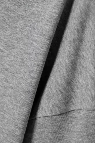 Afslappet pyjamasbluse med bare skuldre i frotté – grå melange