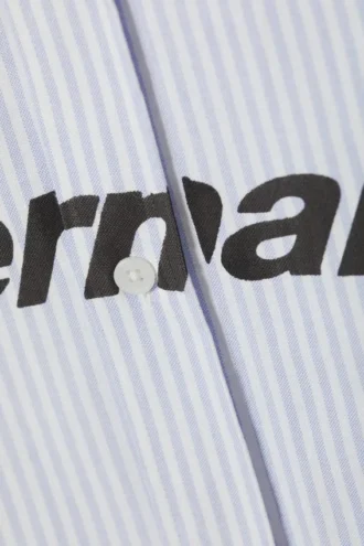 Afslappet skjorte med knapper – stribet lys lilla – Eternal