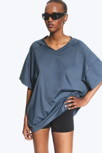 Afslappet sports-T-shirt – mørkeblå