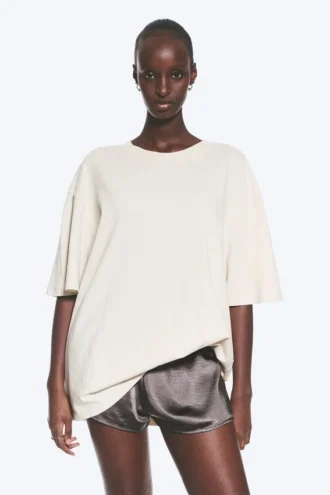 Afslappet T-shirt – Light Dusty Mole