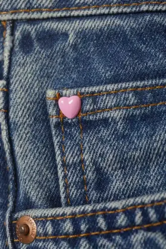 Aimo denimshorts med mellemhøj talje og lige ben – Mountain Blue – Medium Blue