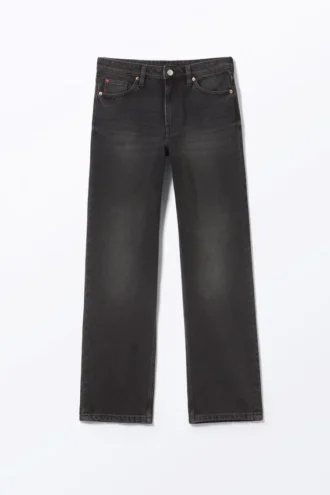Aimo Mid Straight Jeans – Midnight Black – Sort