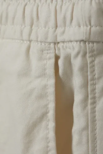 Almindelige Oxford-shorts – støvet hvid