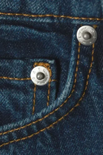 Ample Low Rise Loose Wide Jeans – Sapphire Blue