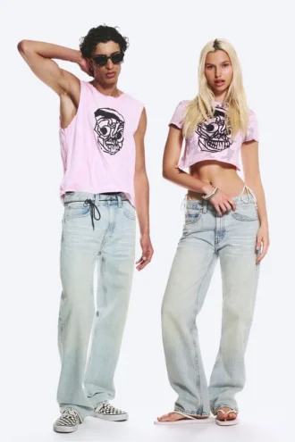 Anti Unisex lavtalje, lige Jeans – lyseblå | Cheap Monday Gb