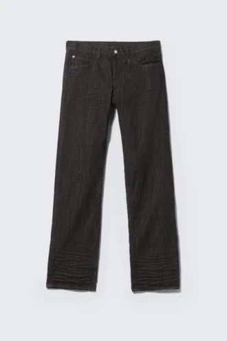 Anti Unisex lavtaljede, lige Jeans i almindelig pasform – ekstra sort vask | Cheap Monday GB