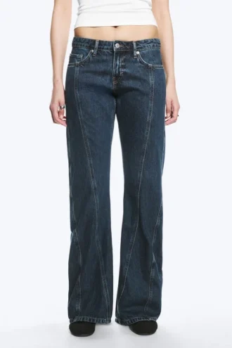Arrow lavtaljede jeans med almindelig pasform og lige ben – Citizen Blue – mørkeblå