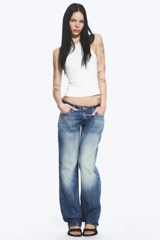 Arrow Low Rise Regular Straight Jeans – Board Blue – Medium Blue
