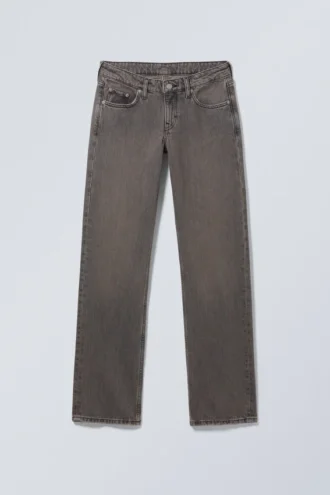 Arrow Low Rise Regular Straight Jeans – Clay Grey – Grå