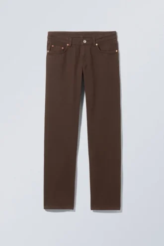 Arrow Low Rise Regular Straight Jeans – Cocoa Brown