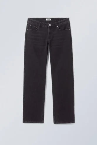 Arrow Low Rise Regular Straight Jeans – Vasket sort