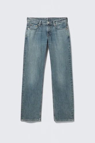 Arrow Low Rise Regular Straight Leg Jeans – Second Blue – Mellemblå