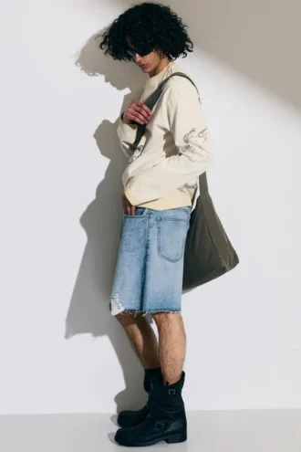 Ash Loose Denim Shorts – Kimberly Worn – Medium Blue