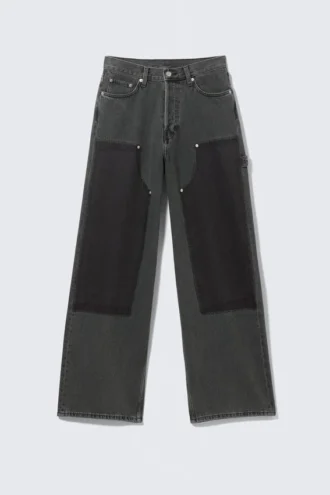 Astro Loose Baggy Carpenter Jeans – Eulogy Black – Sort