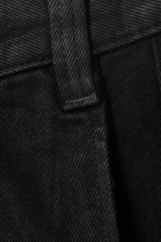 Astro Loose Utility Baggy Leg Unisex Jeans – Sort belægning – Sort