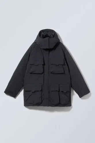 Attila polstret parka – sort