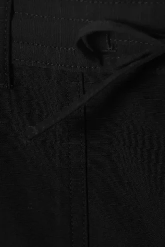 Baggy Ripstop Cargo-bukser – Sort