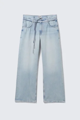 Barrique Mid Rise Loose Wide Jeans – Slab Blue – Lys blå