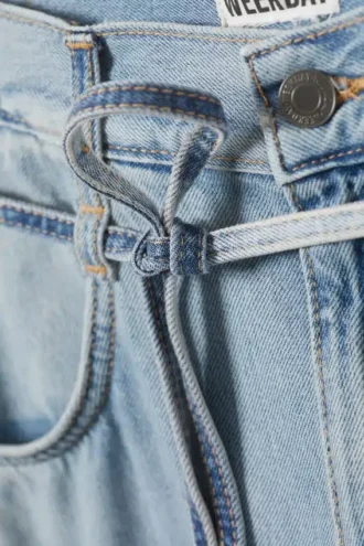 Barrique Mid Rise Loose Wide Jeans – Slab Blue – Lys blå