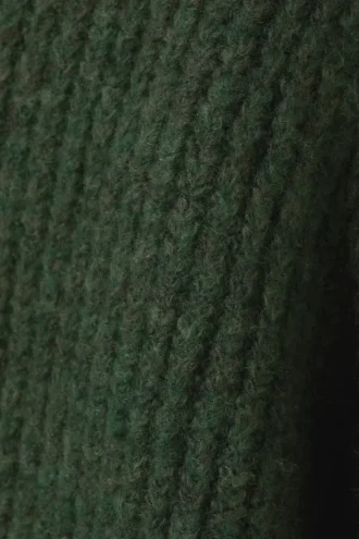 Bea Zip Cardigan – Mørkegrøn