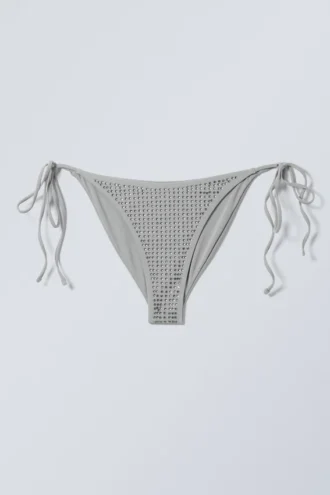 Bikinibund med strass – Grå – Strass