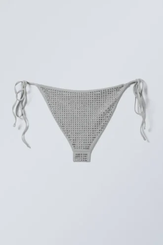 Bikinibund med strass – Grå – Strass