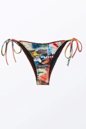 Bikinibund med stropper og print – Flerfarvet – Abstract Bloom