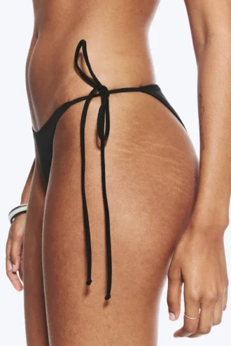 Bikinibund med stropper – sort