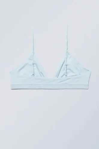 Blød trekant-bralette – babyblå