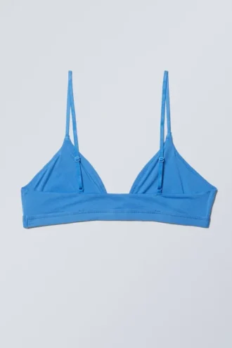 Blød trekant-bralette – blå