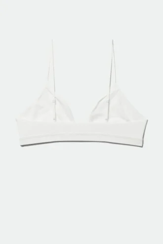 Blød trekant-bralette – hvid