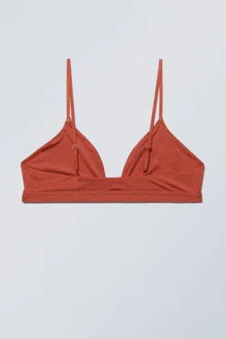 Blød trekant-bralette – Rust