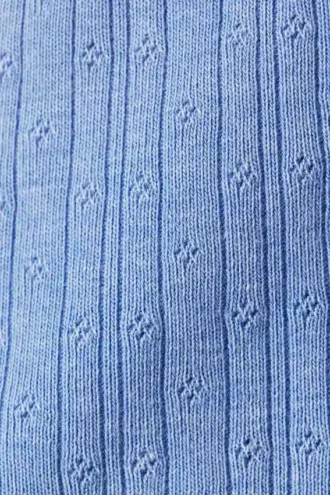 Bløde pyjamas-Shorts i pointelle – støvet blå