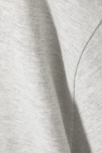 Blødt oversized T-shirt – Lysegrå melange