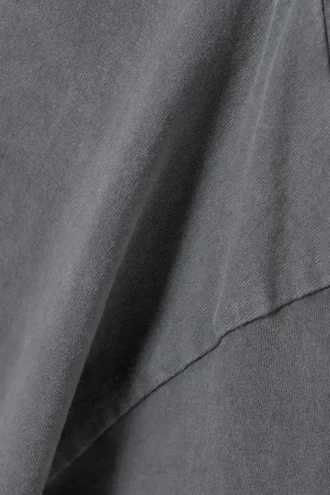 Blødt oversized T-shirt – vasket støvet blå