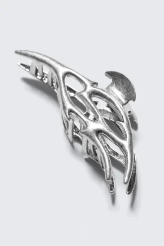 Bølget hårspænde – Sølv Tribal