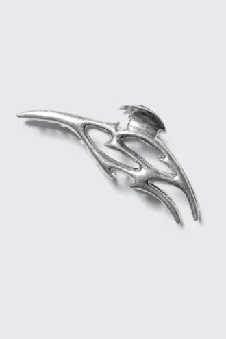 Bølget hårspænde – Sølv Tribal