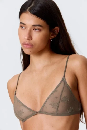Blonder-triangel-bh – støvet grå