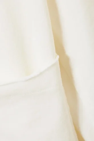 Boksformet langærmet t-shirt – hvid
