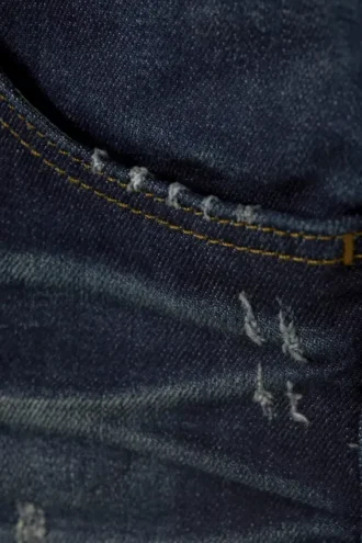 Booty Bei lavtaljede mini-denimshorts – mørkeblå | Cheap Monday Gb