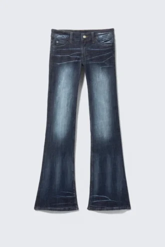 Booty Bei lavtaljede skinny bootcut-Jeans – Mabel Blue – mørkeblå | Cheap Monday Gb