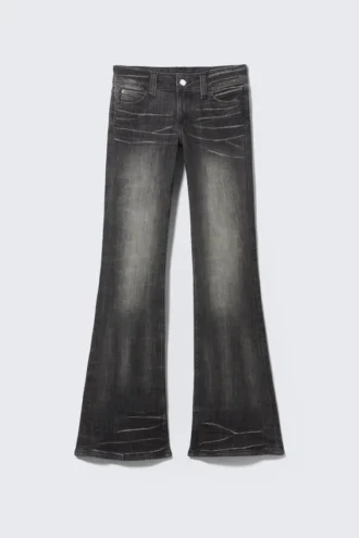 Booty Bei Low Rise Skinny Bootcut Jeans – Mabel Black – Sort | Cheap Monday Gb