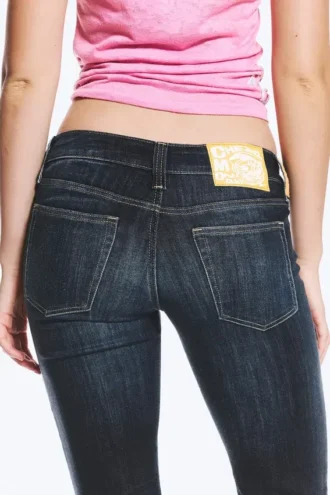 Booty Bei Low Rise Skinny Bootcut Jeans – Star Blue – Mørkeblå | Cheap Monday Gb