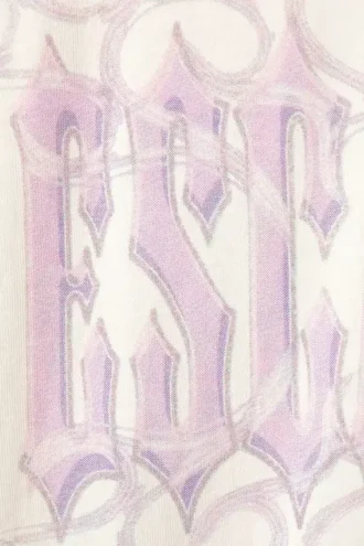 Boxy Fit Printed T-shirt – hvid – Escapism