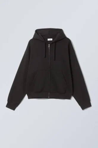 Boxy Med print Zip Hættetrøje – Asxll