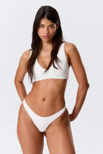 Brasiliansk mini-bikinibund – hvid