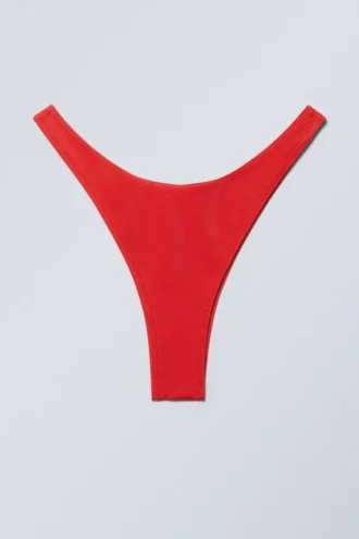 Brasiliansk mini-bikiniunderdel – lys rød