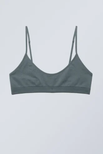 Cat Soft Scooped Bra – Mørk turkis