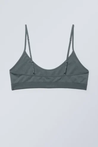 Cat Soft Scooped Bra – Mørk turkis
