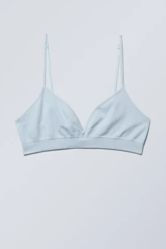 Cat Soft Seamless Triangle Bra – Lys blå